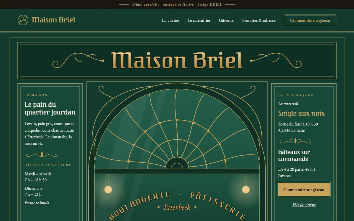 Maquette Maison Briel, style Art nouveau.